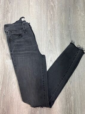 Madewell High-Rise Black/Charcoal Skinny Jeans